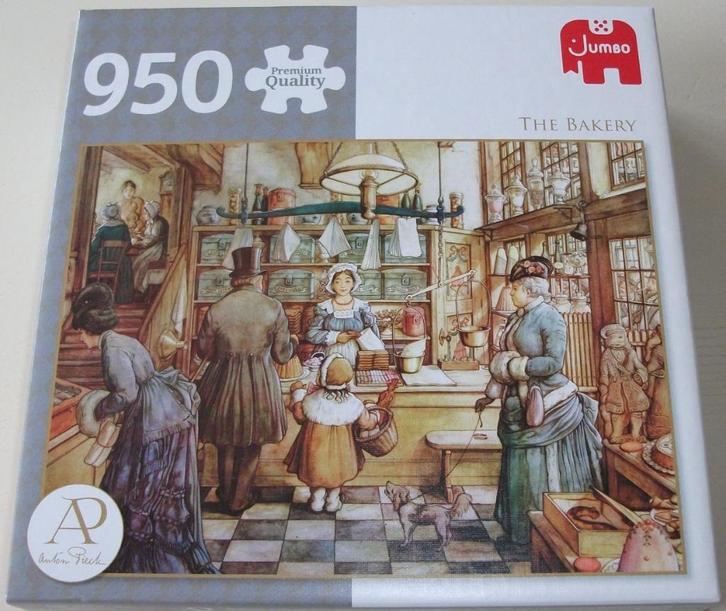 Puzzel *** DE BAKKERIJ *** 950 stukjes Anton Pieck, Hobby en Vrije tijd, Denksport en Puzzels, Zo goed als nieuw, Legpuzzel, 500 t/m 1500 stukjes