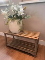 Houten Bankje / Bijzettafel - 72x34x36 cm, Ophalen, Minder dan 50 cm, Gebruikt, 50 tot 100 cm