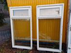2 raamkozijnen dubbelglas: 94cm x 181cm, Gebruikt, Raamkozijn, 150 tot 225 cm, Inclusief glas