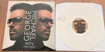 George Michael -  MTV Unplugged lp / White marbled vinyl beschikbaar voor biedingen