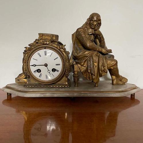 antieke pendule klok uit de 19e eeuw, Antiek en Kunst, Antiek | Klokken, Ophalen of Verzenden