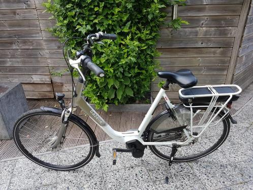 Gazelle Orange C7 Elektrische Dames Fiets, Fietsen en Brommers, Elektrische fietsen, Gebruikt, Gazelle, 55 tot 59 cm, 30 tot 50 km per accu