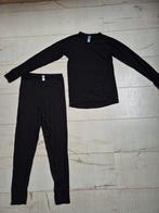 Zwart universeel thermo kleding setje 134/140 (Hema), Ophalen, Zo goed als nieuw, Jongen of Meisje