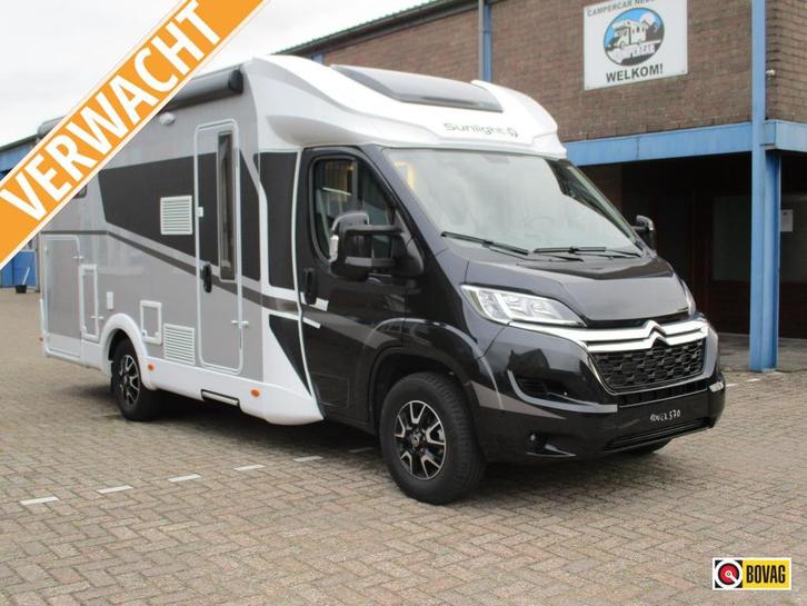 Sunlight T67S Enkele bedden + hefbed, Caravans en Kamperen, Campers, Bedrijf, tot en met 5, Half-integraal, Sunlight, Diesel, Handgeschakeld