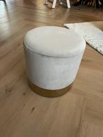 Poef velvet, Huis en Inrichting, Ophalen of Verzenden, Zo goed als nieuw, Rond, Minder dan 50 cm