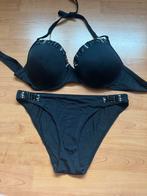 Hunkemöller Zwarte Bikini cup 85E/ broem M met Steentjes, Kleding | Dames, Zwart, Ophalen of Verzenden, Zo goed als nieuw, Bikini
