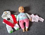Originele BABY born pop / babypop  met onesie en kleertjes, Ophalen of Verzenden, Zo goed als nieuw, Babypop