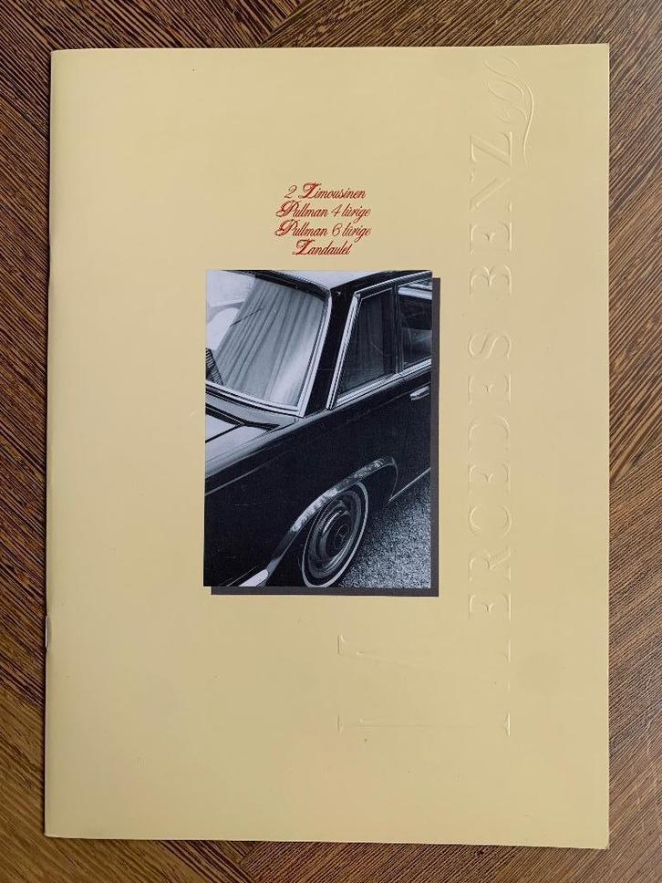 Brochure Mercedes-Benz 600 Pullman & Landaulet gelimiteerd, Boeken, Auto's | Folders en Tijdschriften, Nieuw, Mercedes, Ophalen of Verzenden