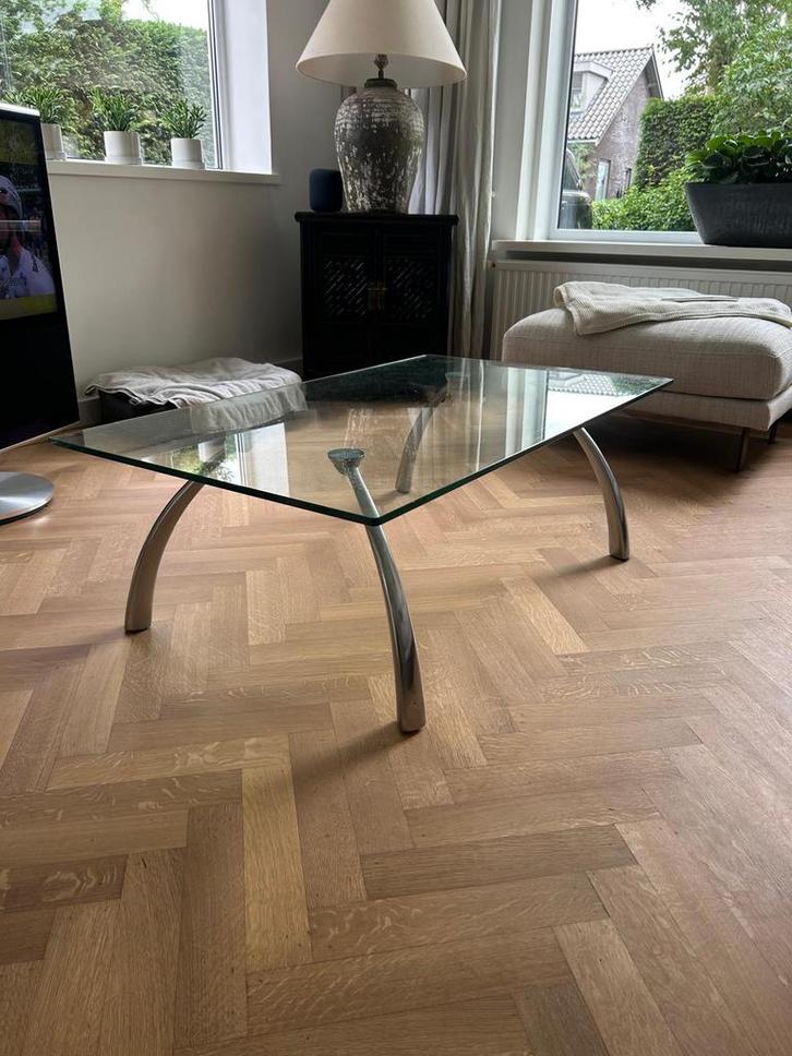 Luxe design salontafel Rolf Benz, Huis en Inrichting, Tafels | Salontafels, Zo goed als nieuw, Minder dan 50 cm, 50 tot 100 cm