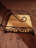 Zwart metalen servethouder, Ophalen of Verzenden, Zo goed als nieuw