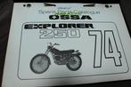 OSSA 250 Explorer 1974 motorcycle parts catalogue, Ophalen of Verzenden, Overige merken