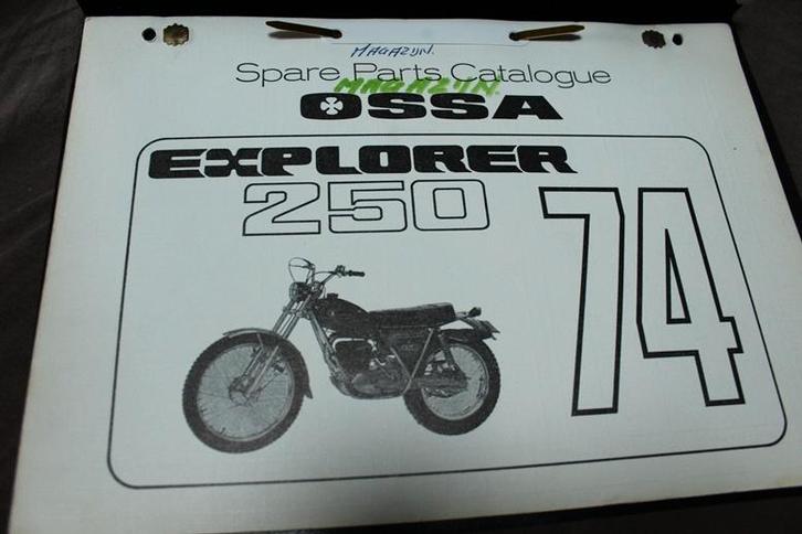OSSA 250 Explorer 1974 motorcycle parts catalogue, Motoren, Handleidingen en Instructieboekjes, Overige merken, Ophalen of Verzenden