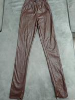 Leatherlook legging, Verzenden, Nieuw, Bruin, Legging