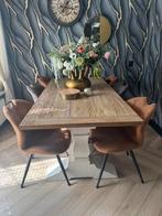 Massief eethoek amanda, Huis en Inrichting, Tafels | Eettafels, Ophalen, Gebruikt, 50 tot 100 cm, Vijf personen of meer