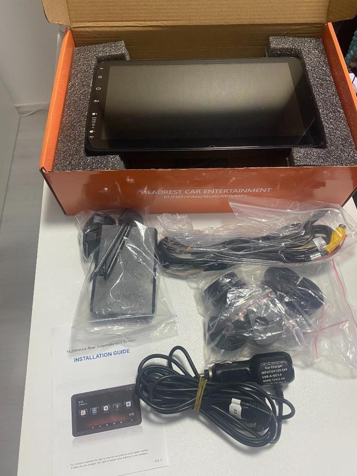 Auto Hoofdsteun Android Scherm Touch Screen 1080p FULL HD, Auto diversen, Auto-accessoires, Gebruikt, Ophalen