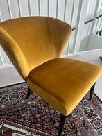 Fauteuil Vesper Fluweel okergeel | zeer goed | karwei, Ophalen, Zo goed als nieuw, 75 tot 100 cm, 50 tot 75 cm