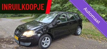 ZWARTE Volkswagen Polo 1.4-16V Optive 5 Deurs/ Airco/Nwe APK beschikbaar voor biedingen
