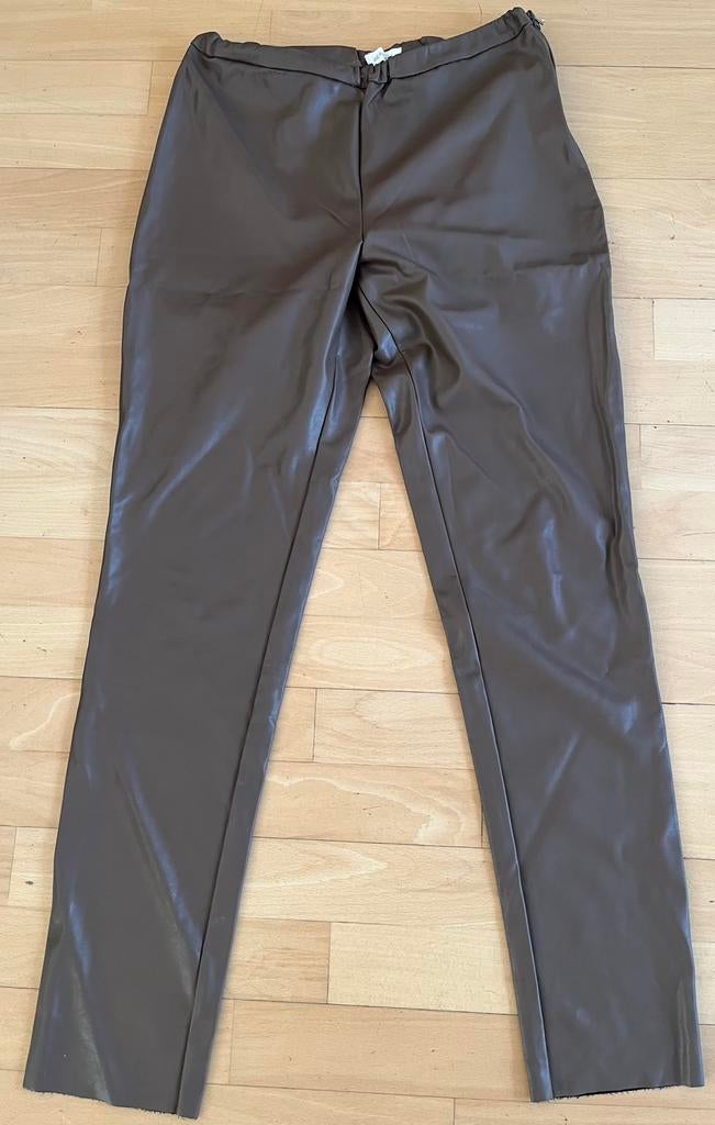 Alchemist, bruine faux leather broek maat 44, Kleding | Dames, Bruin, Maat 42/44 (L), Ophalen of Verzenden, Zo goed als nieuw