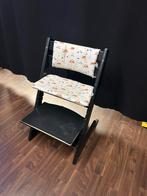 Zwarte Stokke Tripp Trapp met kussenset, Ophalen, Gebruikt, Meegroeistoel, Gordel(s)