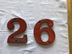 Retro huisnummer 6, Ophalen of Verzenden, Gebruikt