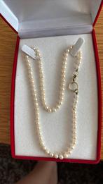 Akoya parelketting )met gouden slot 585 gemerk 46,50cm, Sieraden, Tassen en Uiterlijk, Antieke sieraden, Verzenden, Goud, Ketting