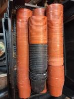 50 Kweekpotten 10.5cm, Kunststof, Gebruikt, Rond, Tuin