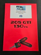 Brochure Peugeot 205 GTi 130pk 1987, Ophalen of Verzenden, Zo goed als nieuw, Peugeot