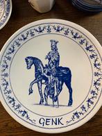 Delfts Blauw Wandbord Genk - De Delftsche Schouwe, Ophalen of Verzenden
