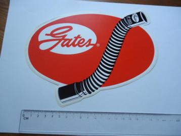 sticker oud GATES origineel retro race auto autosport garage beschikbaar voor biedingen