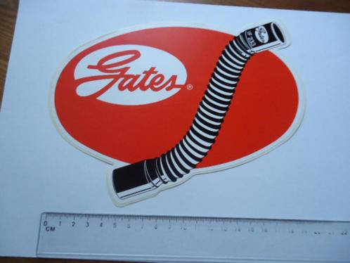 sticker oud GATES origineel retro race auto autosport garage, Verzamelen, Stickers, Zo goed als nieuw, Bedrijf of Vereniging, Verzenden