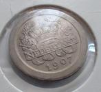 5 cent 1907 UNC, Postzegels en Munten, Munten | Nederland, Ophalen of Verzenden, Koningin Wilhelmina, 5 cent, Losse munt
