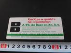 sticker drachten a th de boer en zn bv tuin- & gazonmachines, Ophalen, Zo goed als nieuw