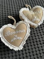 Mooi decoratie hartjes van  Comptoir de Famille, Ophalen of Verzenden, Zo goed als nieuw, Beige, Vierkant