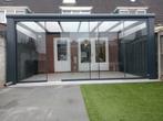Glazen schuifwand op rails – helder of getint vanaf €240, Tuin en Terras, Overkappingen, Ophalen of Verzenden