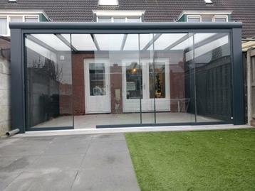 Glazen schuifwand op rails – helder of getint vanaf €240  beschikbaar voor biedingen