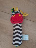 PlayGro knijpknuffel zebra met piepje, Met geluid, Gebruikt, Rammelaar, Ophalen