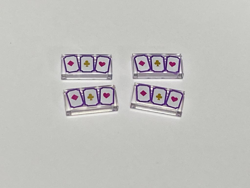 Partij nieuwe Lego 4x doorzichtige1x2 speelkaarten, Ophalen of Verzenden, Nieuw, Losse stenen, Lego