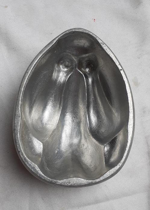 Oude Marsepeinvorm: HALVE KIP, Antiek en Kunst, Curiosa en Brocante, Ophalen of Verzenden