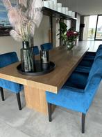 Robuuste eettafel 260 x 100cm (+ eventueel stoelen), Huis en Inrichting, Tafels | Eettafels, Ophalen, 200 cm of meer, 50 tot 100 cm