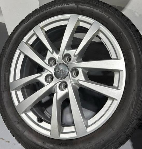 Audi velgen met winterbanden, Auto-onderdelen, Banden en Velgen, Velg(en), Winterbanden, 17 inch, 205 mm, Personenwagen, Gebruikt