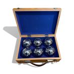 Jeu de boules set in houten koffer, Ophalen of Verzenden, Gebruikt