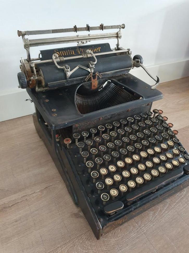 zeldzame Smith Premier Typemachine No 10 1908 €250, Diversen, Typemachines, Zo goed als nieuw, Ophalen of Verzenden