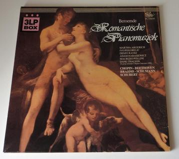 Beroemde Romantische Pianomuziek, 3 lp's beschikbaar voor biedingen