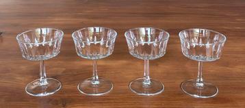 4 Cristal d’Arques Regency coupes beschikbaar voor biedingen