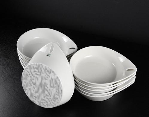 Alessi Faitoo by Philippe Starck - soepborden, Huis en Inrichting, Keuken | Servies, Zo goed als nieuw, Bord(en), Effen, Overige materialen