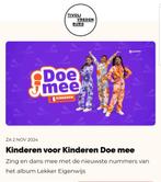 Gezocht: 2 tickets kinderen voor kinderen 2 nov Tivoli, Twee personen, Oktober