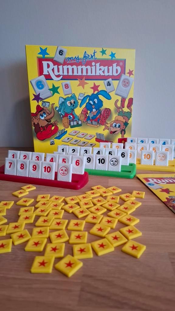 Rummikub Junior - Leerzaam en Leuk!, Hobby en Vrije tijd, Gezelschapsspellen | Bordspellen, Zo goed als nieuw, Een of twee spelers
