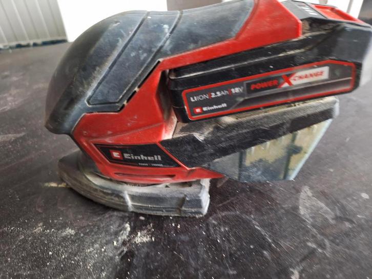 Einhell Accu Schuurmachine - Power X-Change, Doe-het-zelf en Verbouw, Gereedschap | Schuurmachines, Gebruikt, Excentrische schuurmachine