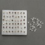 48 Bergkristal Oorstekers / Oorbellen Studs Oor Stekers, Met kristal, Overige materialen, Overige kleuren, Verzenden