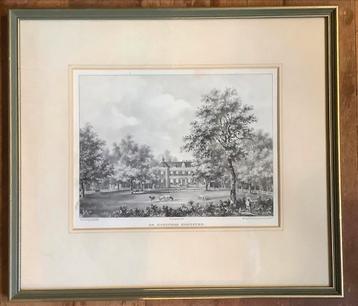 Hofstede Bronstee, Heemstede, Haarlem, litho, Lutgers oud beschikbaar voor biedingen